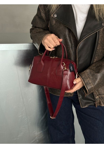 Jennie Model Bordo Kadın El Ve Omuz Çantası fırsatları