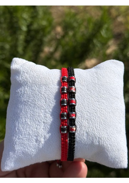 Varisit, Lav, Hematit 2'li Bileklik - Çift Bileklik - Tasarım Makrome Bileklik 4mm Ayarlanabilir fiyatları