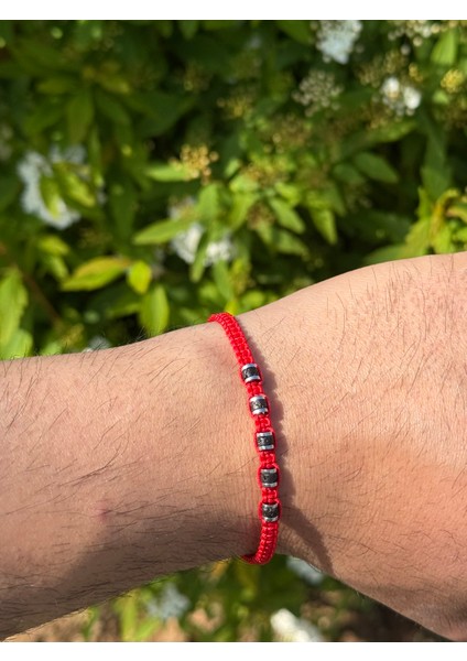 Varisit, Lav, Hematit 2'li Bileklik - Çift Bileklik - Tasarım Makrome Bileklik 4mm Ayarlanabilir indirimleri