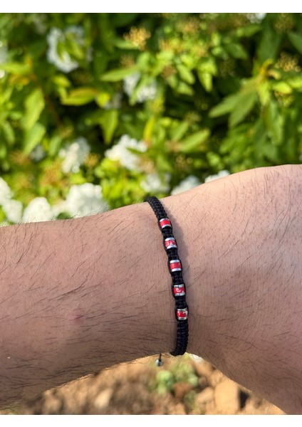 Varisit, Lav, Hematit 2'li Bileklik - Çift Bileklik - Tasarım Makrome Bileklik 4mm Ayarlanabilir