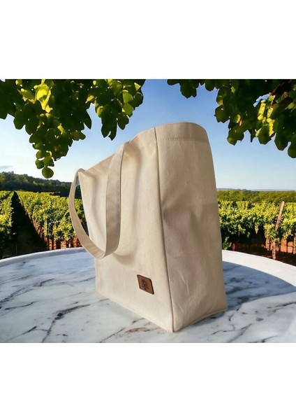 Okulda,Markette,Plajda,Günlük Dak Kumaş Krem Bez Omuz Çantası Punch Işlemeye Uygun fiyatları