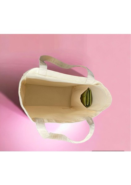 Okulda,Markette,Plajda,Günlük Dak Kumaş Krem Bez Omuz Çantası Punch Işlemeye Uygun modelleri