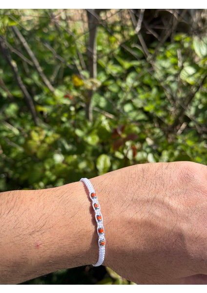 Varisit, Havlit, Hematit 2'li Bileklik - Çift Bileklik - Tasarım Makrome Bileklik 4mm Ayarlanabilir