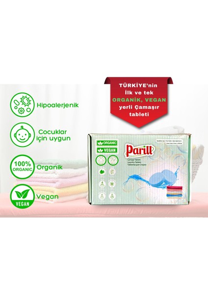 2’li Set – Renkliler Için Deterjan Tableti + Gül Kokulu Yumuşatıcı