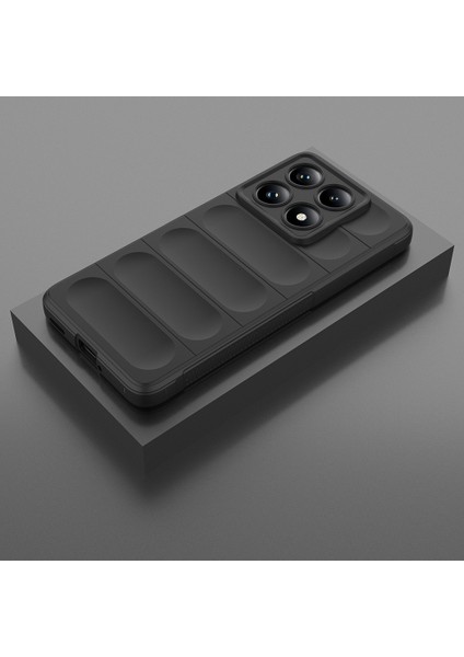 Xiaomi 14T Pro Kılıf Esnek TPU Oyuklu Arka Yüzey Tasarımlı Zore Etnik Silikon Kapak