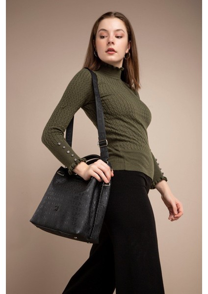 El Yapımı Büyük Boy 5 Bölmeli Örgülü Salaş Model Kadın Omuz Çantası fiyatları