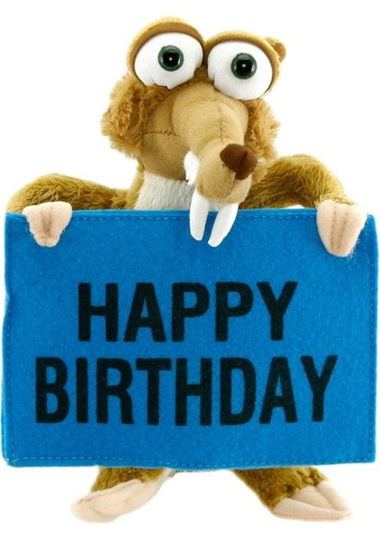 Ice Age - Buz Devri Scrat Happy Birthday Peluş Oyuncak 22 cm
