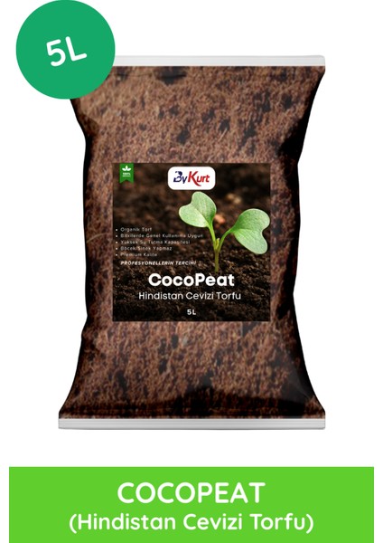Cocopeat Hindistan Cevizi Torfu %100 Doğal Torf ve Bitki Toprağı Sinek Yapmaz