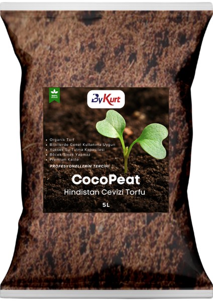 Cocopeat Hindistan Cevizi Torfu %100 Doğal Torf ve Bitki Toprağı Sinek Yapmaz