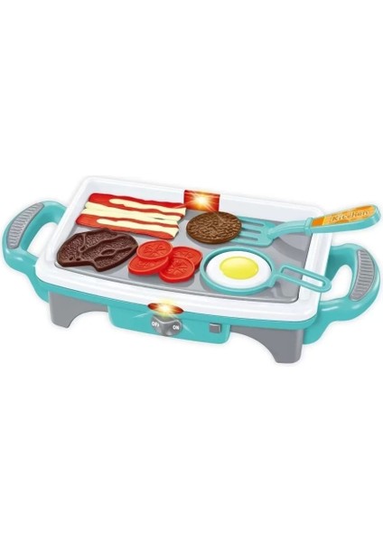 QF2908P-1-QF2908G-1 Işıklı Aksesuarlı Teppanyaki Izgara -Vardem Oyuncak