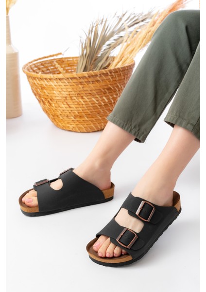 Unisex Çift Tokalı Terlik Konforlu Ev Dışarı & Terliği fırsatları