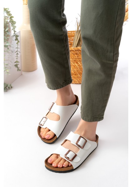 Unisex Çift Tokalı Terlik Konforlu Ev Dışarı & Terliği fırsatları