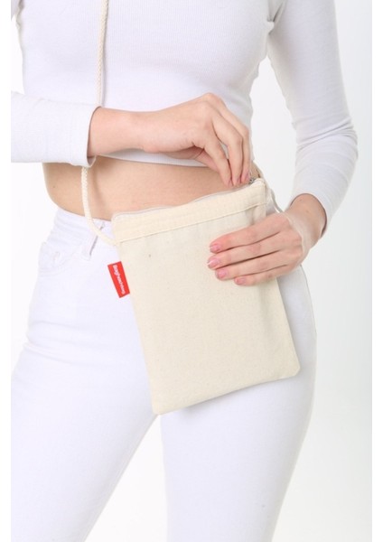 Bez Çanta Çapraz Ipli Fermuarlı Clutch Cüzdan