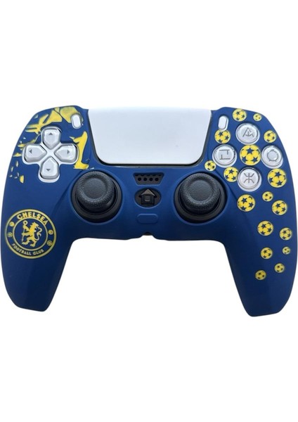 Ps5 Dualsense Chelsea Desenli Koruyucu Silikon Kılıf