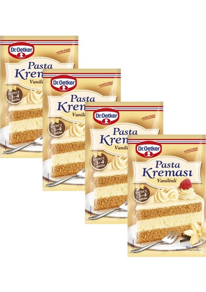 Dr. Pasta Kreması 130 gr Vanilinli x 4 Adet