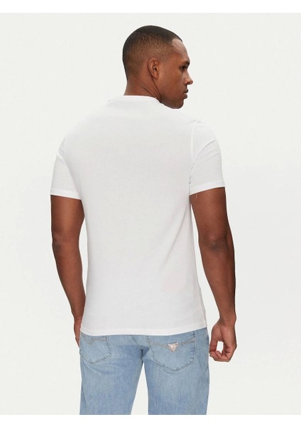 Ss Cn Guess Logo Tee Erkek Beyaz T-Shirt M5GI07I3Z14-G011 modelleri