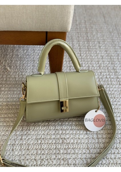 Mıknatıs Detaylı Mint Kadın Omuz Çantası fırsatları