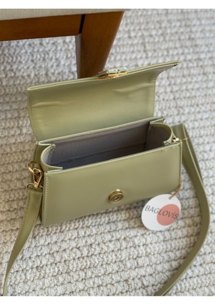 Mıknatıs Detaylı Mint Kadın Omuz Çantası indirimleri