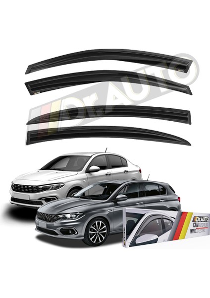 Fiat Egea Cross Cam Rüzgarlığı 4lü