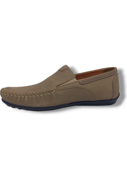 Modesa 269 Erkek Kum Nubuk Deri Loafer Ayakkabı