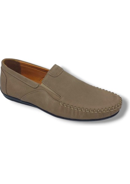 Modesa 269 Erkek Kum Nubuk Deri Loafer Ayakkabı