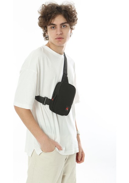 Erkek Siyah Renk Su Geçirmez Günlük Spor Çapraz Ayarlanabilir Askılı Astarlı Göğüs Çapraz Omuz Çant fırsatları