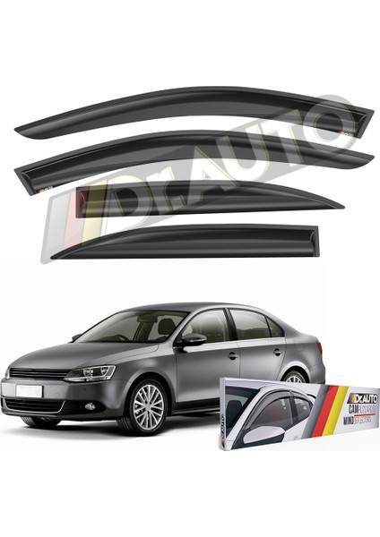 Volkswagen Jetta 2011-2018 Cam Rüzgarlığı 4lü