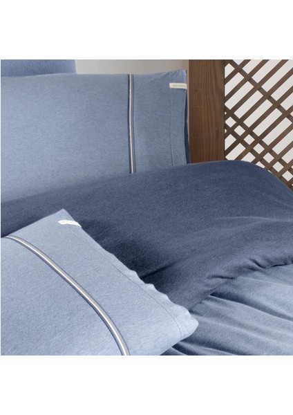 Medulas Mavi Tek Kişilik %50 Pamuk %50 Modal Nevresim Takımı fırsatları