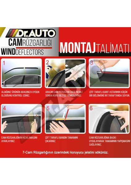 Fiat Tipo Cam Rüzgarlığı 4lü