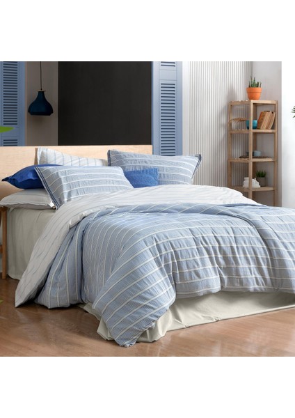 Trina Mavi King Size (Battal Boy) %100 Pamuk Mood Comfort Nevresim Takımı modelleri