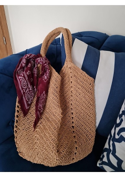 Hasır Orta Boy Kol Plaj Çantası El Örgüsü fırsatları