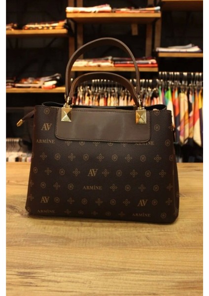 Kadın Omuz Çanta Klasik 206 Kahve Baskılı fiyatları