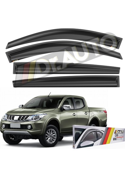 Mitsubishi L200 2006-2015 Cam Rüzgarlığı 4lü