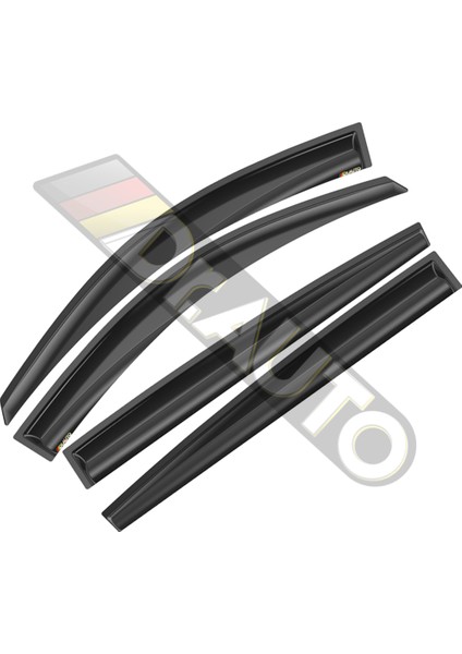 Mitsubishi L200 2006-2015 Cam Rüzgarlığı 4lü