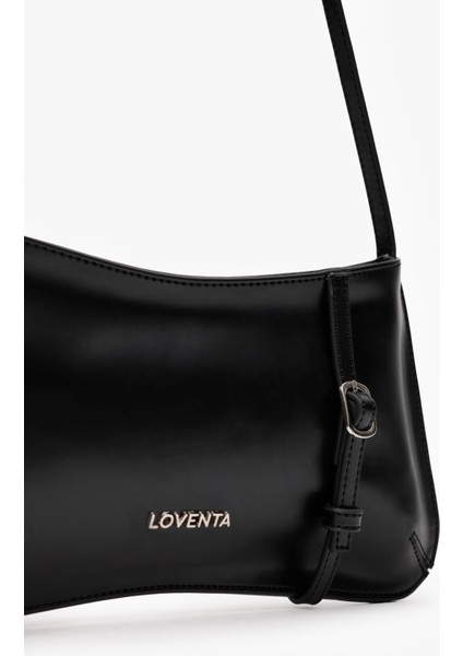 Kemer Detaylı Omuz Çantası Siyah Eleanor fırsatları