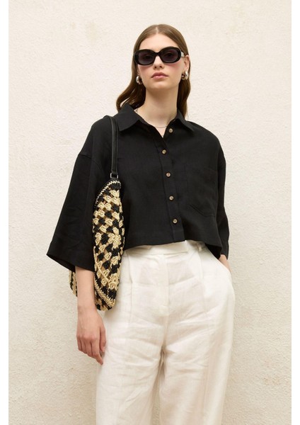 Desenli Hasır Kol Çantası Siyah modelleri