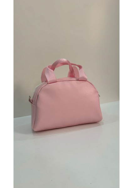Çocuk Omuz Çantası Pembe Peluşlu Kedi Ve Kalp Desenli indirimleri