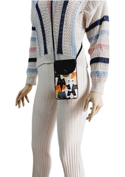 Kadın Çapraz Desenli Omuz Askılı Telefon Çantası Kılıfı fiyatları