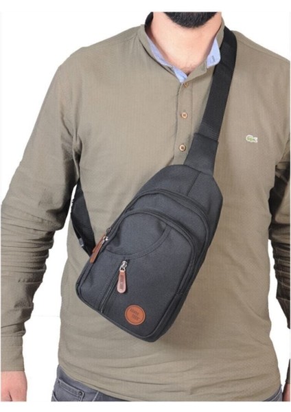 Unisex Siyah Çapraz Sırt Ve Göğüs Çantası Bodybag Çanta indirimleri