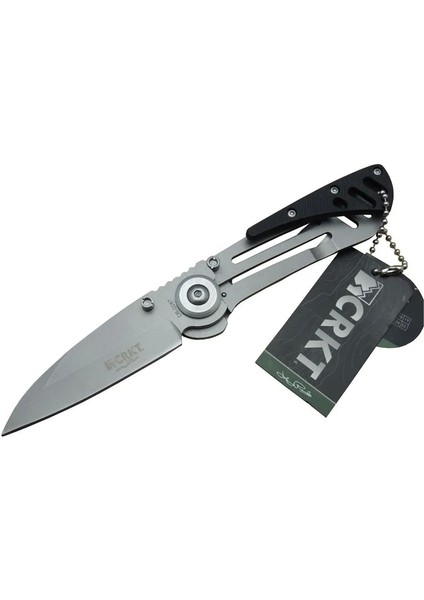 Populermarketim - Cr 0087 Bk Kamp Çakı 18 cm - Metal Saplı, Otomatik, Kılıflı