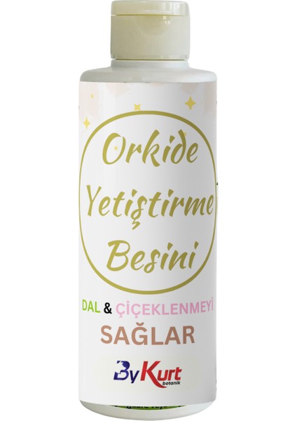Orkide Çiçeklenme ve Dal Gelişim Besini 200ML Güçlü Organik Takviye