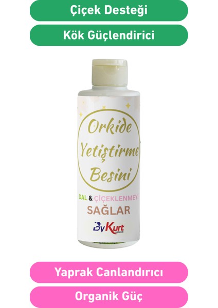 Orkide Çiçeklenme ve Dal Gelişim Besini 200ML Güçlü Organik Takviye modelleri