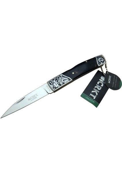 Populermarketim - Cr 0144 Khv Kamp Çakı 18 cm - Sedef Saplı, Kılıflı, Kutulu