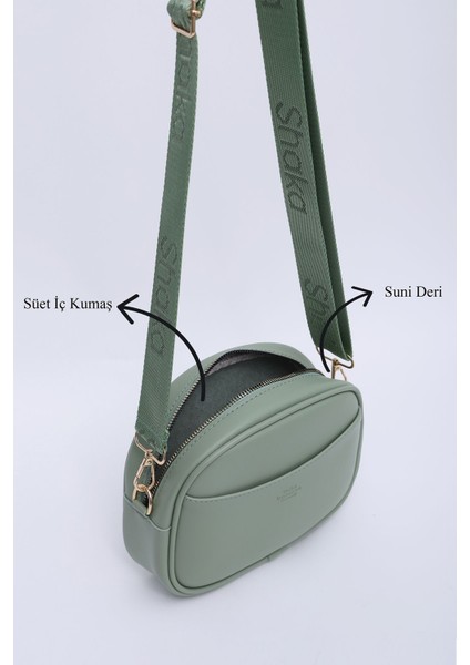 Mint Yeşil Shk194 Deri 2 Bölmeli Fermuarlı Ayarlanabilir Kolon Askılı Omuz Çantası U:16 E:21 G indirimleri