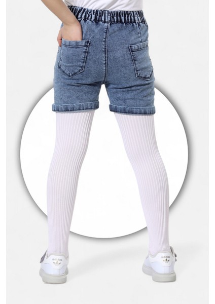 Kuromi Nakışlı-Pamuklu-Kar Yıkamalı-Yarım Lastikli-Kız Çocuk Şortu indirimleri