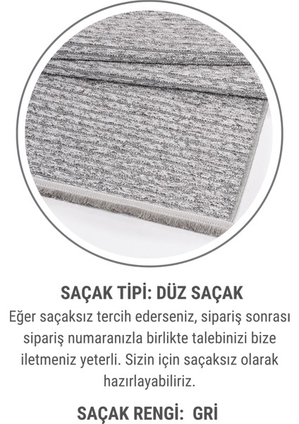 Lidya Bukle Gri Jüt Çizgili Halı – Kaydırmaz, Kadife Dokulu, Kolay Temizlenebilir, Hijyenik ve Modern Tasarım