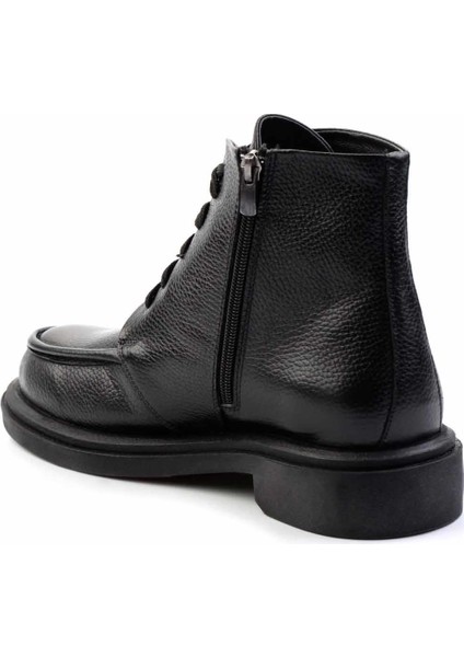 Siyah Deri Erkek Bot & Bootie E02600122203 fırsatları