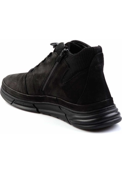 Siyah Deri Erkek Bot & Bootie E02900220201 fırsatları