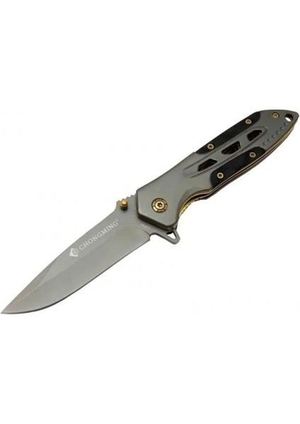 Populermarketim - Chongming CM84 Çakı Titanyum Gold 20 cm Manuel, Kemerlikli