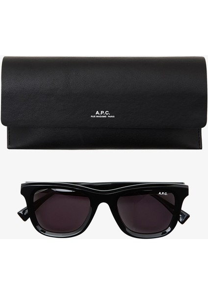 John Unisex Güneş Gözlüğü, Asetat & Metal Çerçeve, Apc Logolu, %100 Uva/uvb Koruma